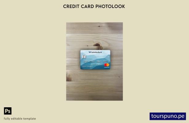 listo para imprimir plantilla frontal de aspecto fotográfico de mastercard de Yo